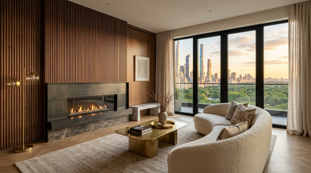 Manhattan XL Walnut Acoustic Wall Panel — 106 × 43 in (270 × 110 cm)