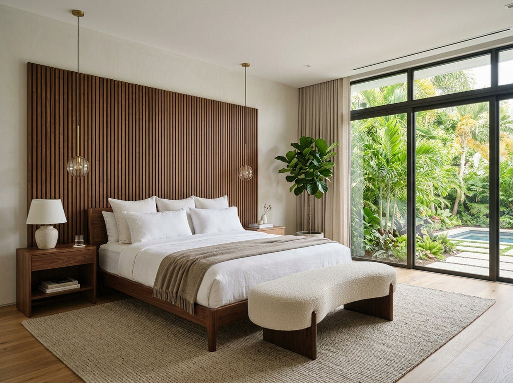 Manhattan XL Walnut Acoustic Wall Panel — 106 × 43 in (270 × 110 cm)