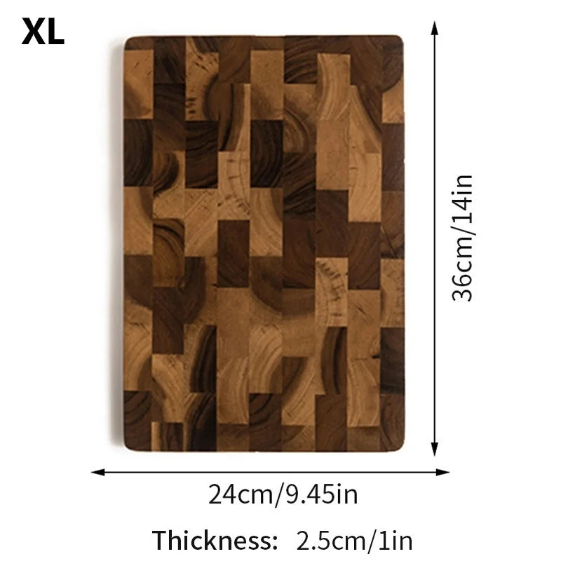 WXCOO Wood Cutting Board Double-sided Kitchen Chopping Boards Fruit Vegetables for Chopping and Slicing