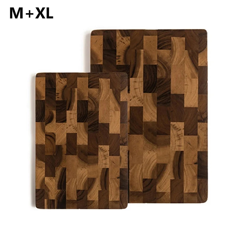 WXCOO Wood Cutting Board Double-sided Kitchen Chopping Boards Fruit Vegetables for Chopping and Slicing
