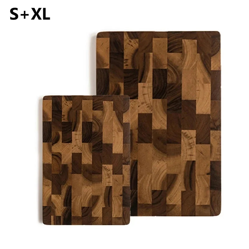 WXCOO Wood Cutting Board Double-sided Kitchen Chopping Boards Fruit Vegetables for Chopping and Slicing
