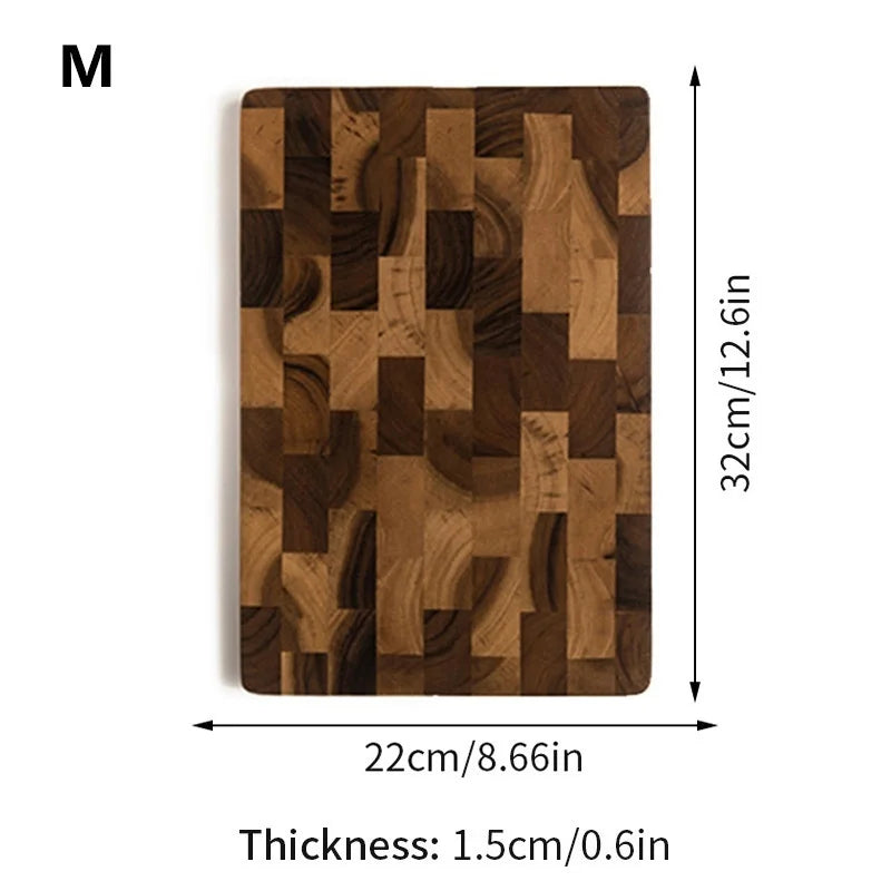 WXCOO Wood Cutting Board Double-sided Kitchen Chopping Boards Fruit Vegetables for Chopping and Slicing
