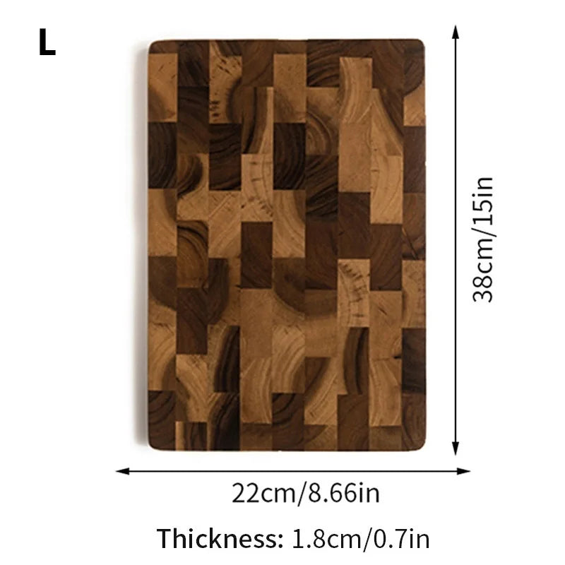 WXCOO Wood Cutting Board Double-sided Kitchen Chopping Boards Fruit Vegetables for Chopping and Slicing