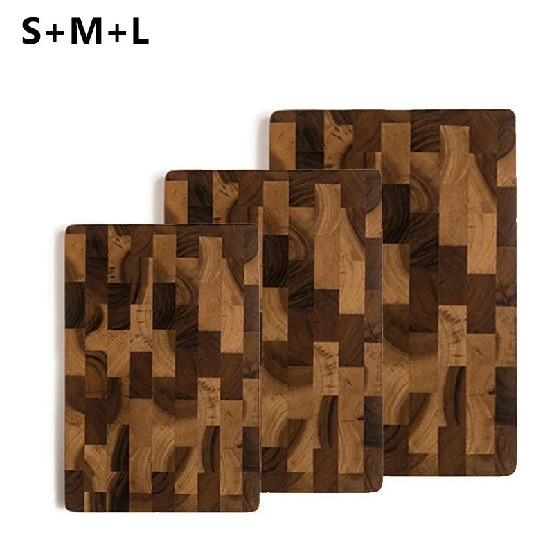 WXCOO Wood Cutting Board Double-sided Kitchen Chopping Boards Fruit Vegetables for Chopping and Slicing