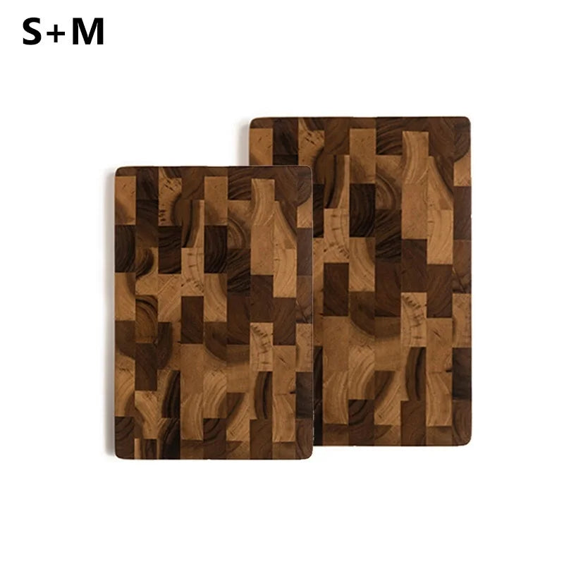 WXCOO Wood Cutting Board Double-sided Kitchen Chopping Boards Fruit Vegetables for Chopping and Slicing