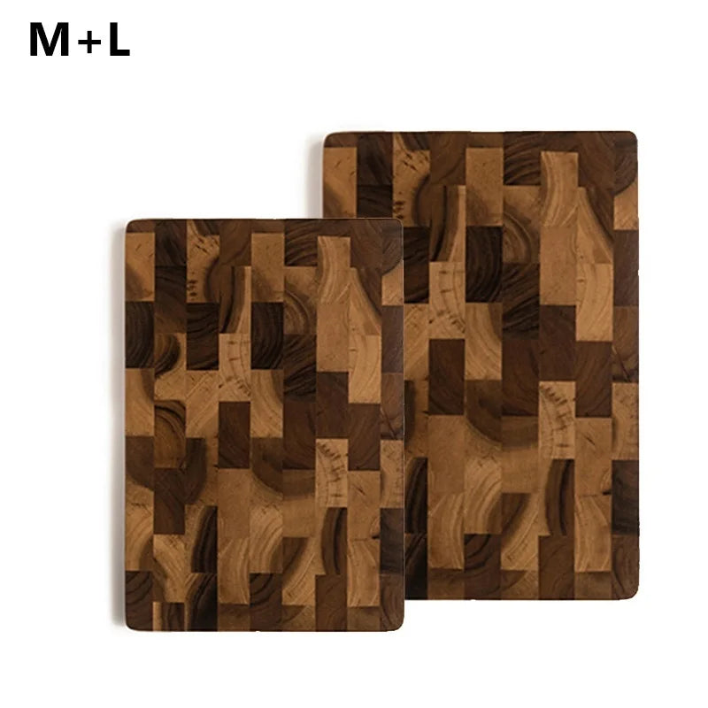 WXCOO Wood Cutting Board Double-sided Kitchen Chopping Boards Fruit Vegetables for Chopping and Slicing