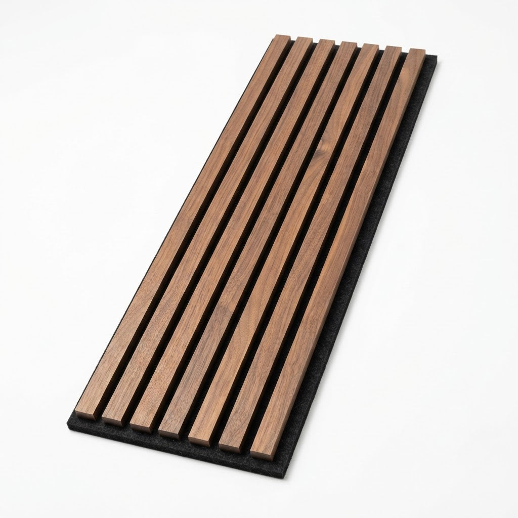Manhattan XL Walnut Acoustic Wall Panel — 106 × 43 in (270 × 110 cm)